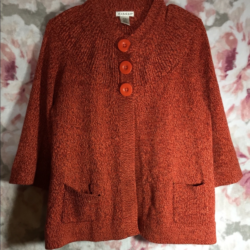 Cardigan with 3/4 sleeve